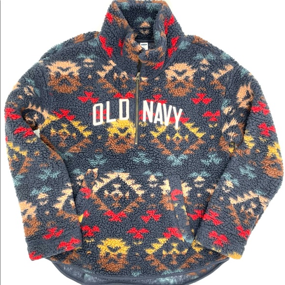 Old Navy Sweaters - Old Navy Half Zip Sherpa - Women's Size Small